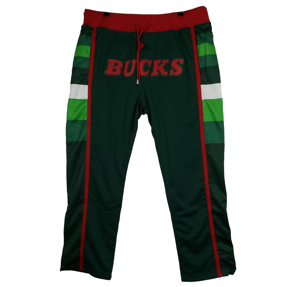 Just Don Milwaukee Bucks Mitchell & Ness NBA‎ XL XLarge Jersey Pants Green NWT
